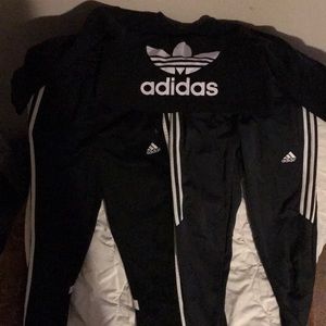 Adidas sweats 2 pair and Adidas sweatshirt